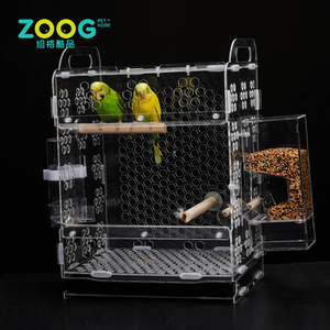 Más popular rectángulo barato acrílico mascotas jaulas <span class=keywords><strong>de</strong></span> loros para la venta - Product Image 2