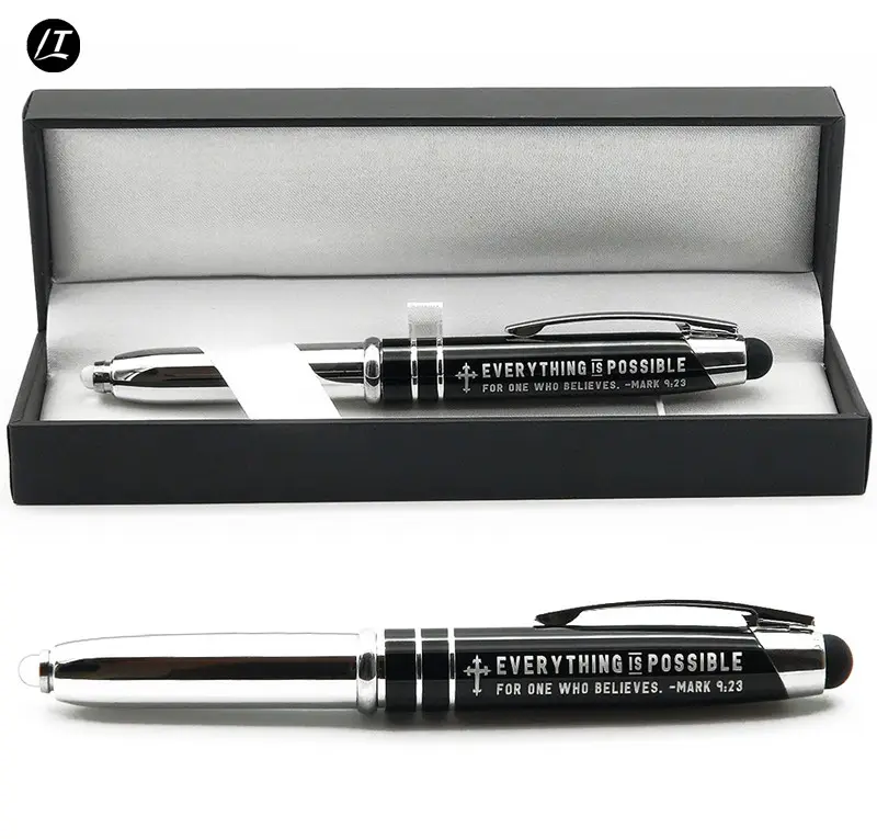 Medical led light pen set ball pen gift box case