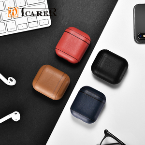 Mejor venta de Napa cuero genuino auricular inalámbrico caso de la cubierta protectora para Airpod para iPhone auriculares - Product Image 6
