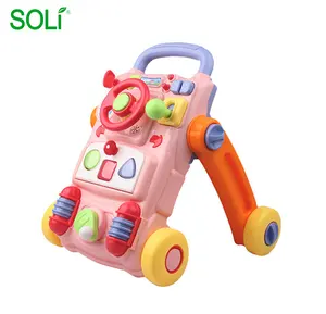 Multifunctionele Baby Trolley Wandelaar Loopstoeltje Puzzel Vroeg Leren Speelgoed