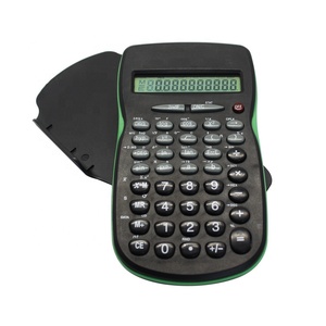Mini calculatrice scientifique de poche à ligne LCD unique à 10 chiffres Appareil d'étudiant primaire à 56 fonctions alimenté par batterie en plastique - Product Image 3