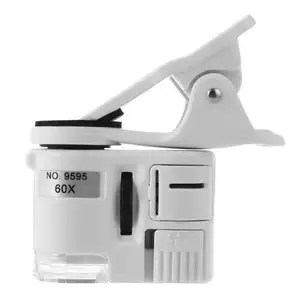 Новый мини-объектив 60x Мини Лупа микроскоп со светодиодной подсветкой для обнаружения ювелирных изделий и денег