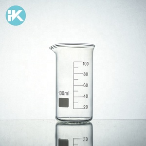 Huke borosilicate Personnalisé 3.3 forme haute 100 ml laboratoire <span class=keywords><strong>chimie</strong></span> utilise bécher en verre de laboratoire - Product Image 1