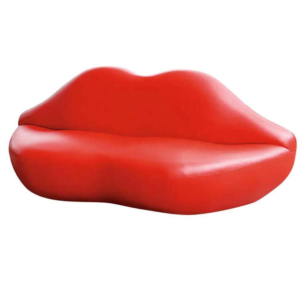 Couch Room Creative Design Red Lips Shaped Leather Furniture Sofa Home Living Room Couch