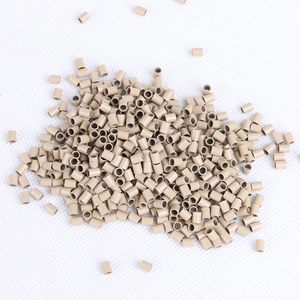 Mini anneaux en cuivre pour Extension de cheveux, pièces, perles tubulaires lisses, Micro anneaux - Product Image 5