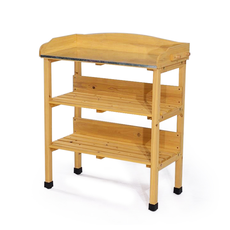 Уличное украшение для сада, деревянный стол для горшков, скамейка для горшков