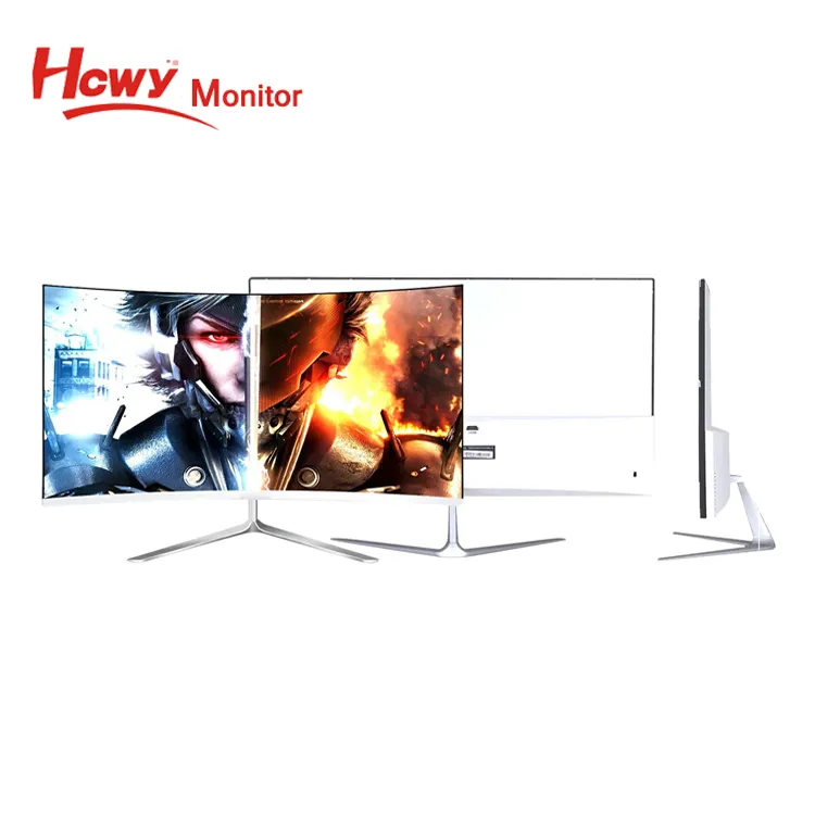 Desktop Display 21.5'' 23" 23.6" 24" 27" 32" Full Lcd Industrial Curved Monitor With Low Shipping Cost