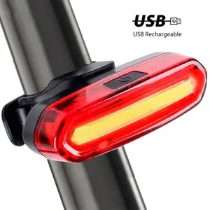 Phare arrière de bicyclette résistant à l'eau, feu de dessus de roue, à Led, rechargeable par Usb, pour vélo de montagne, pour cyclisme