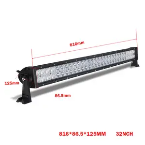 2019 venta al por mayor 6000K 52In 240W 2Row de doble cara de aluminio de vivienda 22 "barra de luz Led