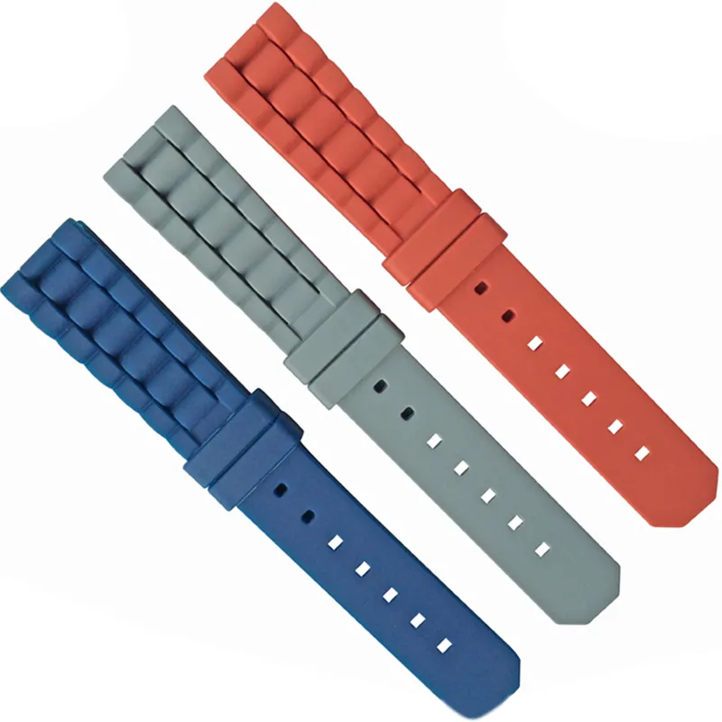 Hot 20Mm Selling Custom Made Siliconen Polshorloge Band Rubber Quick Release Dive Siliconen Horlogeband