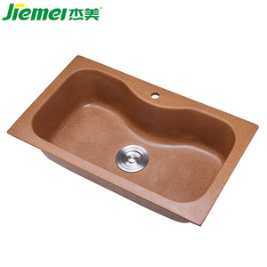 À base d'eau acrylique résine sable texture peinture/naturel pierre piédestal évier/quartz composite éviers de cuisine - Product Image 5
