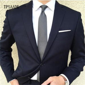 Tradizione <span class=keywords><strong>Nero</strong></span> di Affari Pantaloni Giacca <span class=keywords><strong>Cravatta</strong></span> Uomo Vestito di Usura Dello Sposo WF740 - Product Image 4