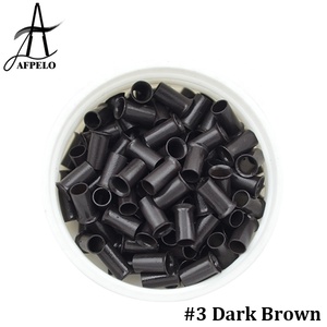 Anelli in Rame Micro Flare AFPELO 3.0*2.6*6.0mm di Alta Qualità, Tubi con Punte Svasate per Extension Capelli Pre-Bonded - Vendita Calda - Product Image 2