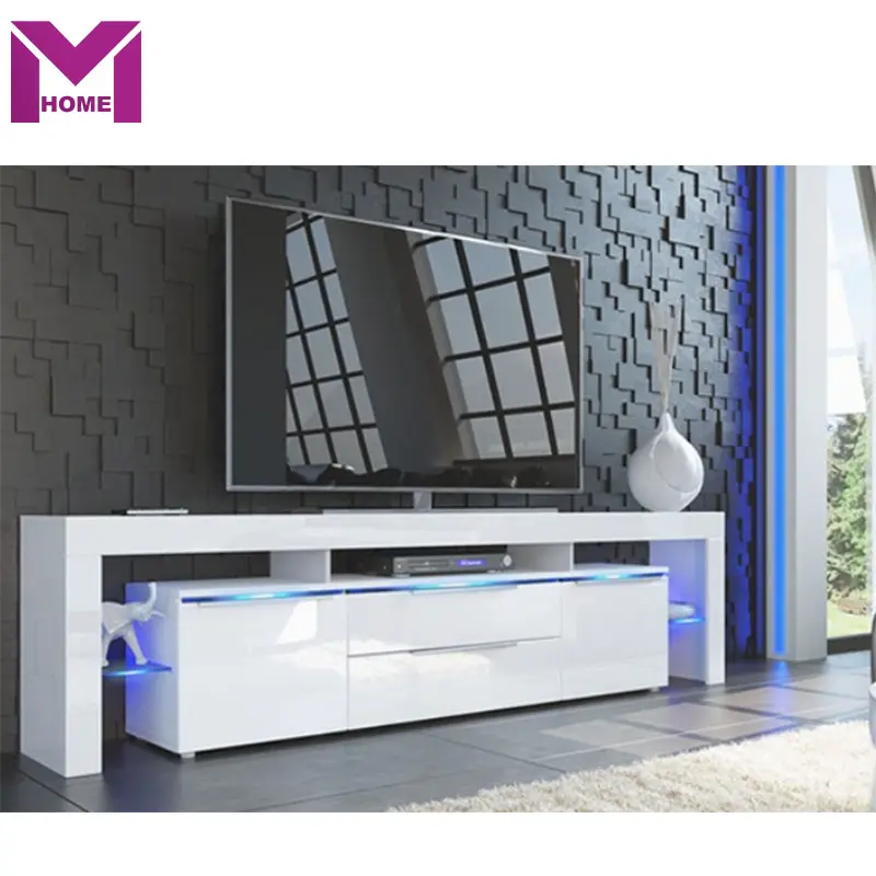 Furnitur Unit TV Modern/Ruang Tamu LED Kabinet TV/Furnitur Kayu Dudukan LCD