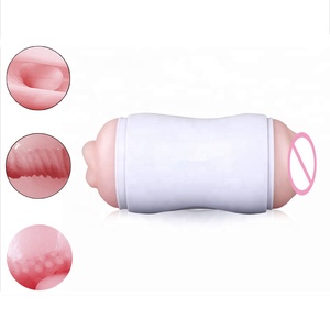 Double Canal Mâle Masturbateur Tasse de Sexe Réaliste Chatte Vagin Oral Pour <span class=keywords><strong>Les</strong></span> Hommes - Product Image 1