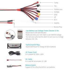 Cargador Rápido de Baterías Lipo HTRC C150 150W 10A con QC1.0 para Baterías LiPo/LiFe/Li-ion/LiHV/NiCd/NiMh/Pb (Negro, Resistente al Fuego, Material PC) - Product Image 6