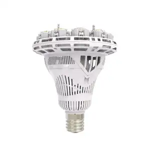 Lâmpada led com dissipador de calor cerâmico, alta potência, 100w e 60w, fechamento de cerâmica, e40