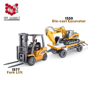 HUINA 578 1578 1/10 Alloy Flatbed <strong>Trailer</strong> <strong>Toys</strong> Rc Truck <strong>Trailer</strong> for Traction Carry Cargo - Product Image 4