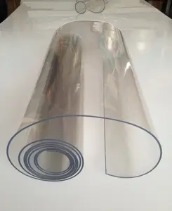 プロのスーパービニール箔PVCフィルム最高品質ソフトプラスチックPVCロールテーブルクロス用スーパークリア透明フィルム