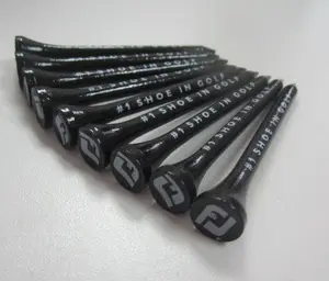 לוגו מותאם אישית מודפס על כוס ופיר 42mm 54mm 60mm 70mm 83mm עץ גולף טיז