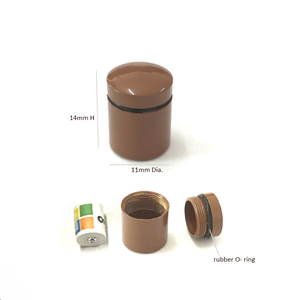 11*14mm al aire libre geocache de aluminio negro nano caché - Product Image 2