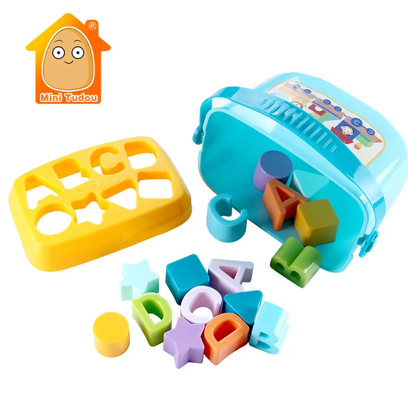 赤ちゃんの最初のブロックの色と形マッチングおもちゃ子供教育仕分けボックス幼児おもちゃ