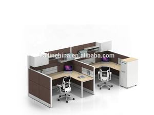 Zeitgenössische Büro-Kabinen 1/<span class=keywords><strong>2</strong></span>/<span class=keywords><strong>3</strong></span>/4/6 Personenbüro Trennwand-Arbeitsplatz - Product Image 4