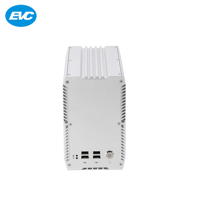 6 USB2.0 6 Com Ubuntu integrado sin ventilador caja de ordenador para la automatización del proceso