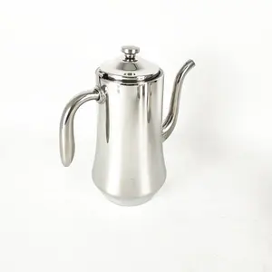 Gooseneck Kahve Su Isıtıcısı Paslanmaz Çelik Stovetop Teakettle Kahve Dökmek için çay su ısıtıcısı