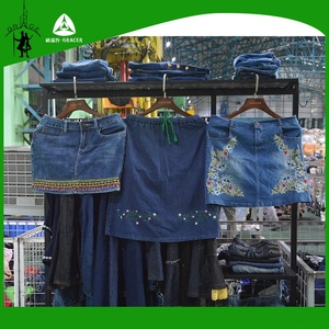 Ropa de <span class=keywords><strong>segunda</strong></span> mano Espana utilizado importado ropa de mujer falda de Jeans - Product Image 1
