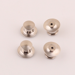 <span class=keywords><strong>Precio</strong></span> barato color plata latón bloqueo cabeza plana solapa pin trasero al por mayor - Product Image 5