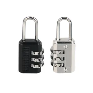 Hot sale lock reset zinc alloy 3 digit code lock price safety keyless metal small Combination Padlock