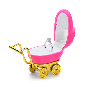 Boîte de rangement en velours, pour <span class=keywords><strong>bijoux</strong></span> en forme de voiture de bébé, expédition au client - Product Image 1