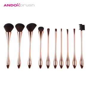 10 unids maquillaje cepillo del poco la cintura delgada maquillaje herramienta kit facial blusher Fundación cepillo - Product Image 1