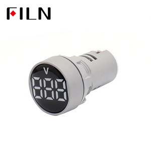 FILN 22mm pantalla LED AC 20-500V voltímetro Digital dígitos medidor de tensión de AD16-22 indicador luz Panel rojo amarillo verde