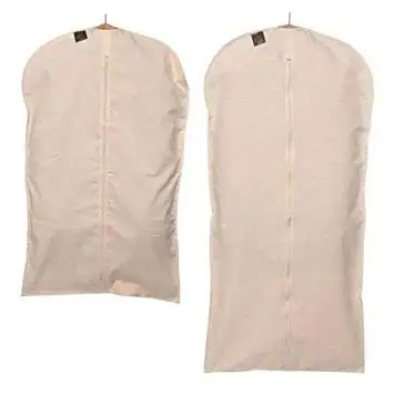 wholesale high quality new design nice luxury huge extra large breathable linen cotton garment bags canvas suit cover