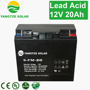 Free Shipping Yangtze <strong>Solar</strong> <strong>Rechargeable</strong> Lead Acid 12v 20ah <strong>Battery</strong> Price