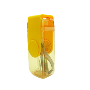 360 grados de rotación U disco taza de agua <span class=keywords><strong>300</strong></span> ml botella de plástico con paja - Product Image 2