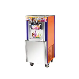 Dondurma yapma makinesi/yumuşak hizmet dondurma makinesi GHJ-L22 aperatif yiyecek fabrikası 1 yıl ücretsiz yedek parçalar süt boyalı çelik