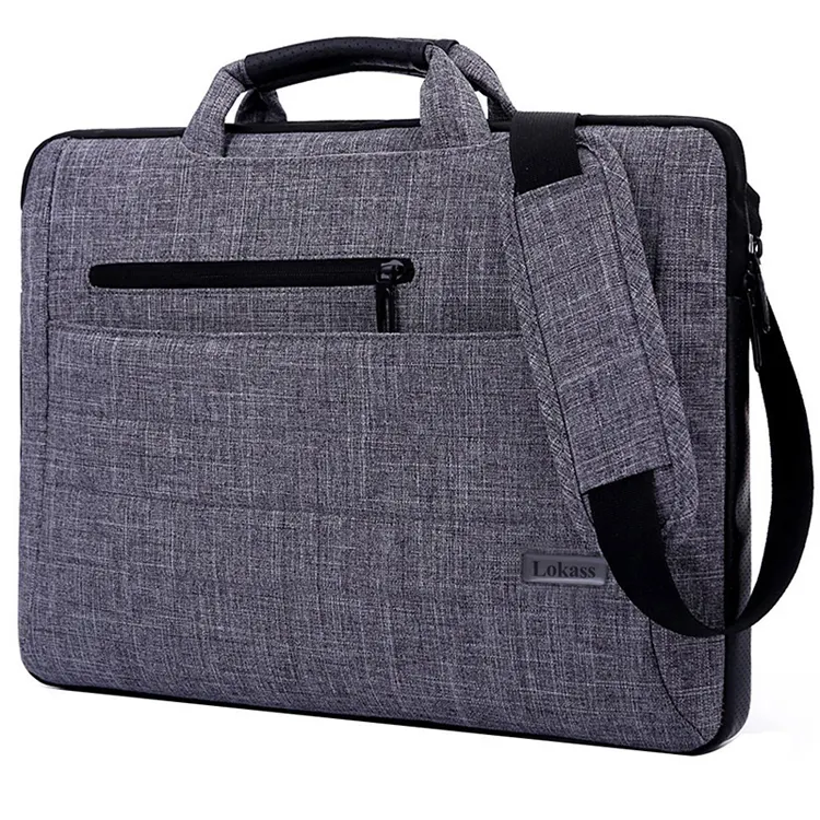 Lokass15.6 Inch Multi-Functional Laptop Sleeve Case Shoulder Messenger Bag Briefcase Cross Body Laptop Messenger Bag
