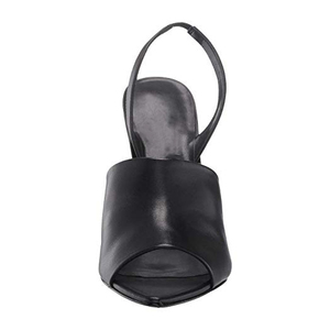 Sandales à Talons Fins en <span class=keywords><strong>Cuir</strong></span> PU <span class=keywords><strong>Noir</strong></span> à Bout Ouvert Personnalisables à Prix Abordable pour Femmes - Product Image 4