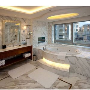 Beige piedra de cuarzo Calacatta <span class=keywords><strong>Nuvo</strong></span> de mesa con Fleck - Product Image 4