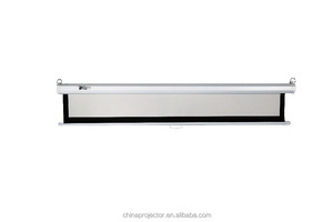 80 ~ 84 Pouce 16: 9 Mat <span class=keywords><strong>Blanc</strong></span> Verrouillage Automatique Plafond Suspendu Écran De Projection pour Projecteur <span class=keywords><strong>Home</strong></span> Cinéma - Product Image 3