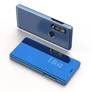 Saiboro Casing Tampilan Jelas Kulit Flip Cermin Pc untuk Huawei P20 Pro