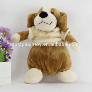 2018 nuevo diseño divertido Peluche de juguetes del perro de peluche con camiseta