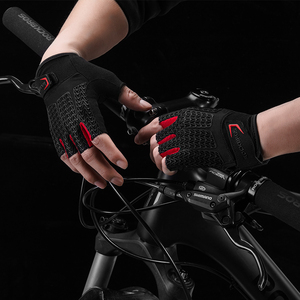 Gants de vélo ROCKBROS mi-doigts pour hommes et femmes, avec coussinets en gel antidérapants, pour course, moto, sport, vélo de route, gants de vélo personnalisés - Product Image 6