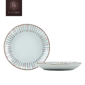 Vente en gros restaurant hôtel <span class=keywords><strong>assiette</strong></span> en céramique <span class=keywords><strong>assiette</strong></span> en forme de <span class=keywords><strong>fleur</strong></span> <span class=keywords><strong>assiette</strong></span> <span class=keywords><strong>bleue</strong></span> en porcelaine vaisselle assiettes en céramique - Product Image 2