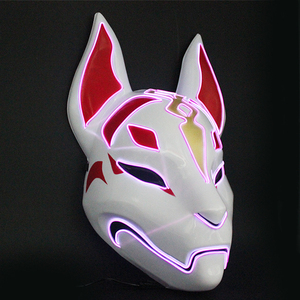 Máscara <span class=keywords><strong>de</strong></span> Zorro <span class=keywords><strong>de</strong></span> Plástico con LED RGB Luminoso para Fiesta <span class=keywords><strong>de</strong></span> Halloween, Actuación <span class=keywords><strong>de</strong></span> Baile, Talla Adulto - Product Image 6