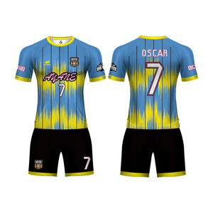 2019 ZHOUKA nuevo producto ropa de fútbol Jersey uniforme de tela de secado rápido para uniforme de fútbol - Product Image 4