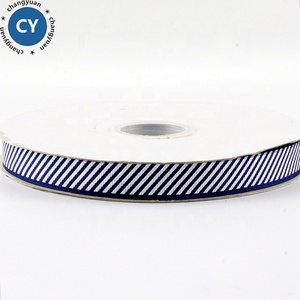(ligamento tafetán cinta de 1 "azul real tejer grogrén (ligamento tafetán cinta con estampado a rayas - Product Image 3
